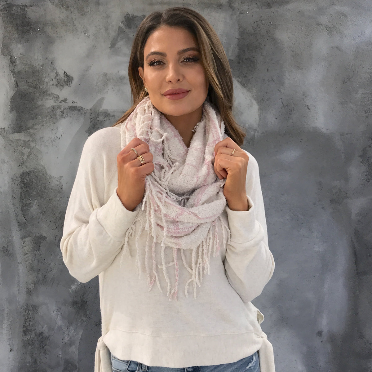 Breaking Dawn Plaid Infinity Scarf - Dainty Hooligan