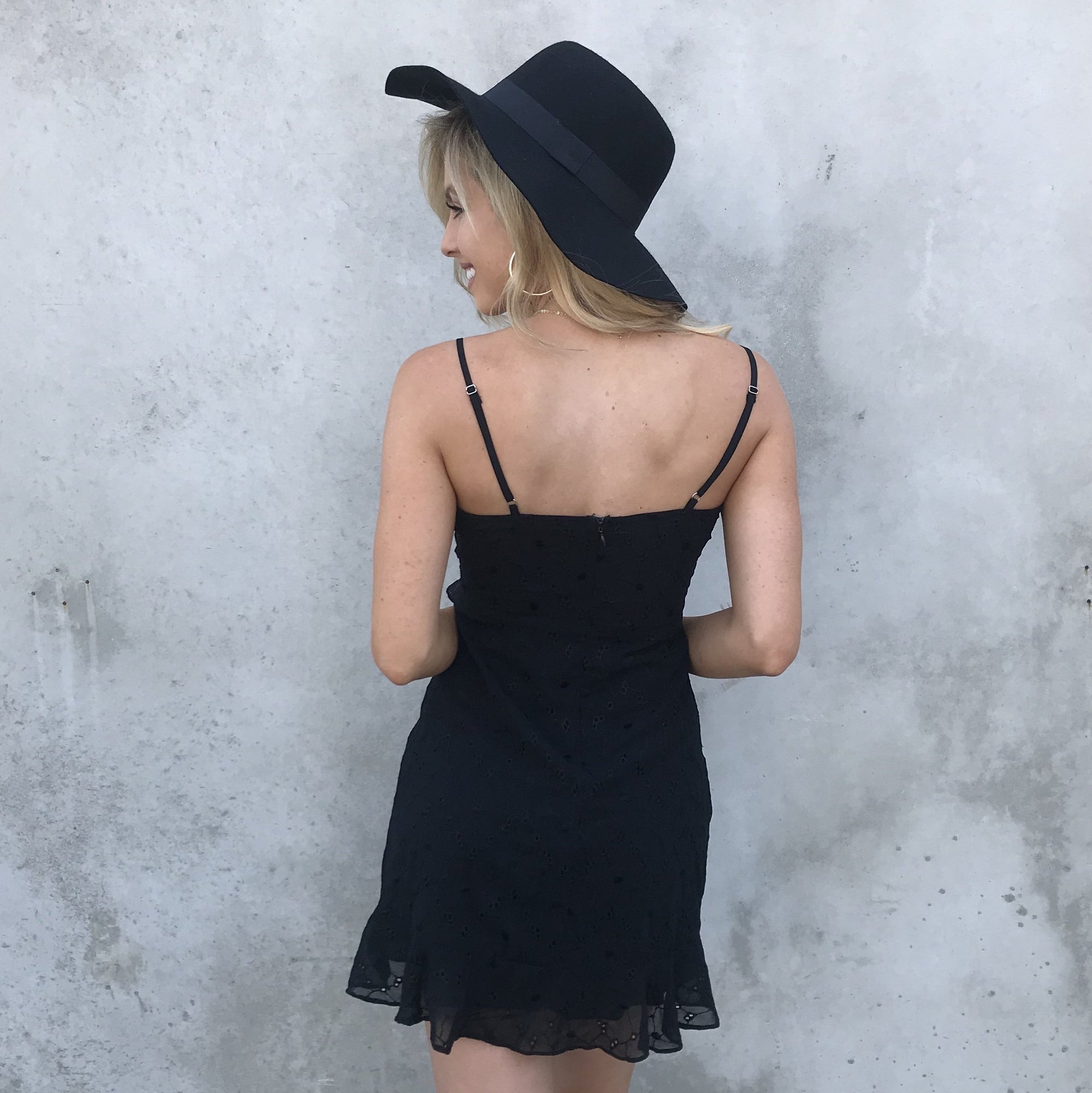 With or With Out You Eyelet Ruffle Dress - Dainty Hooligan