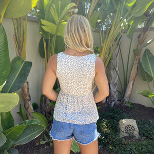 Stand Out Grey Leopard Print Top - Dainty Hooligan