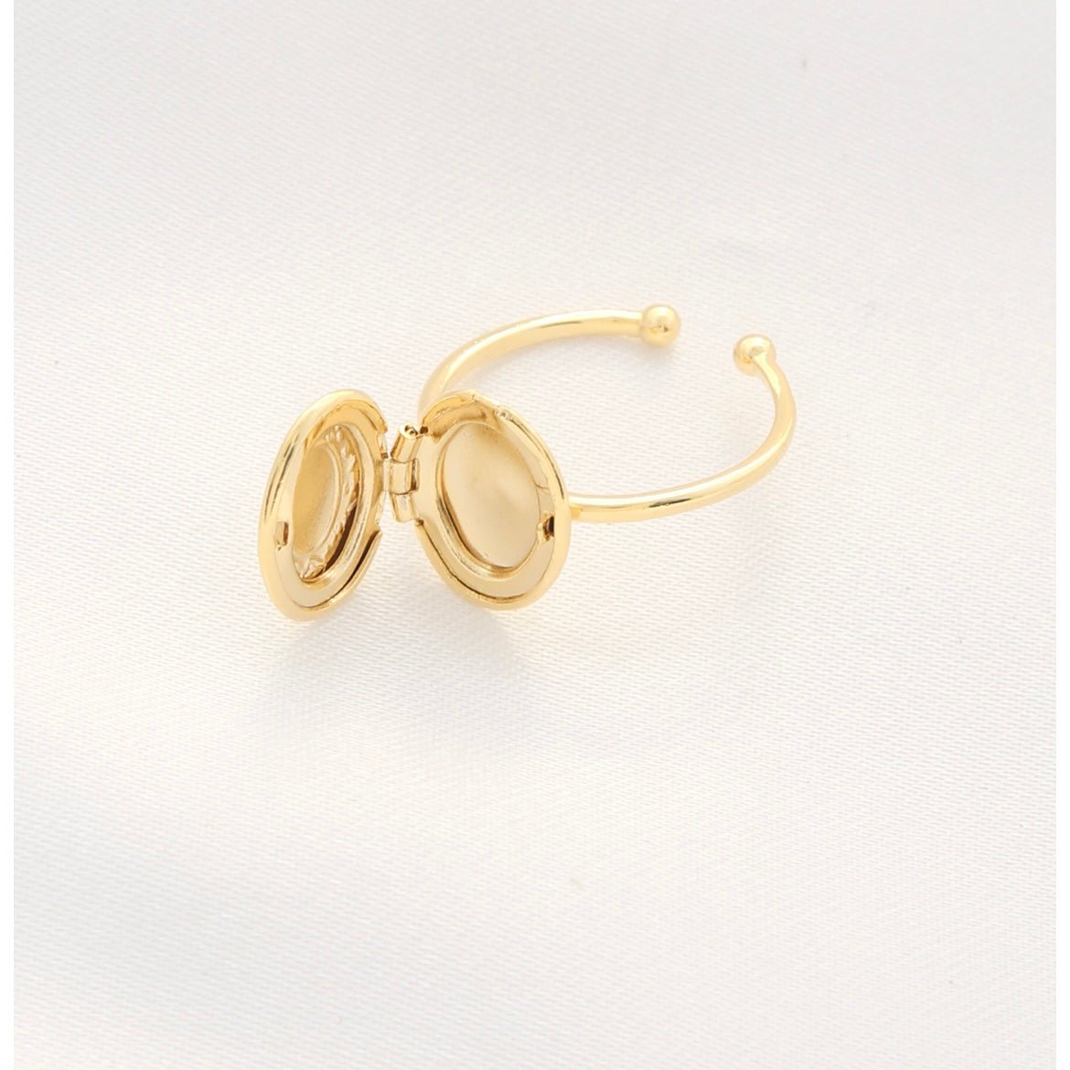 Dipped in Gold Locket Ring