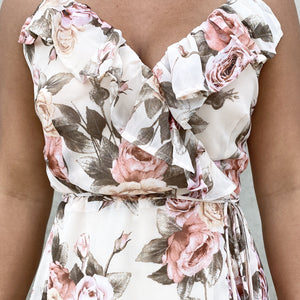 Magical Romance Floral Wrap Dress - Dainty Hooligan