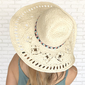 Tropical Feeling Straw Beach Hat - Dainty Hooligan