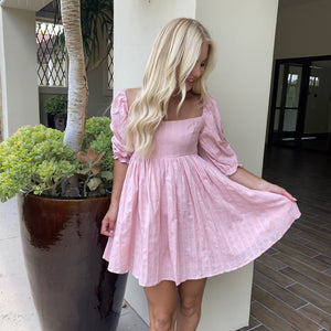 In Love Babydoll Dress in Pink - Dainty Hooligan