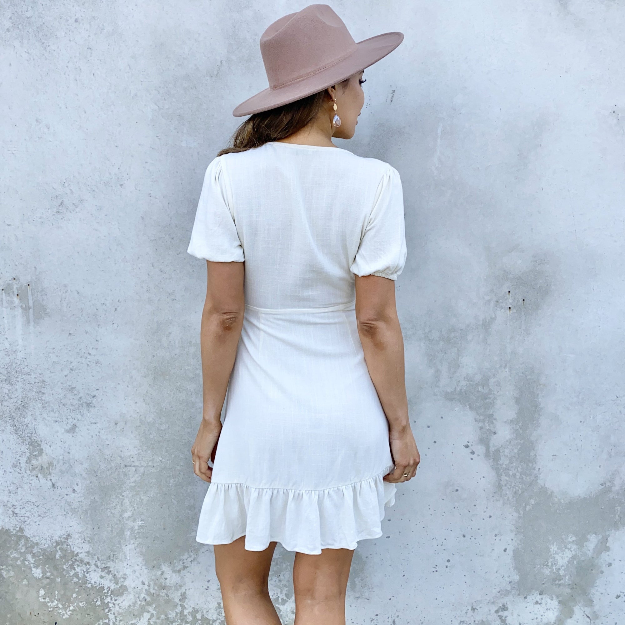 Let It Play Out Cream Linen Wrap Dress - Dainty Hooligan Let It Play Out Cream Linen Wrap Dress - Dainty Hooligan