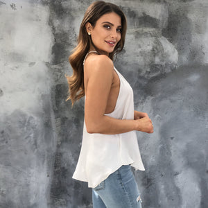 Silk and Champagne Tank Blouse - Dainty Hooligan