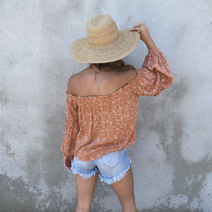 Stay In Touch Floral Off Shoulder Blouse - Dainty Hooligan