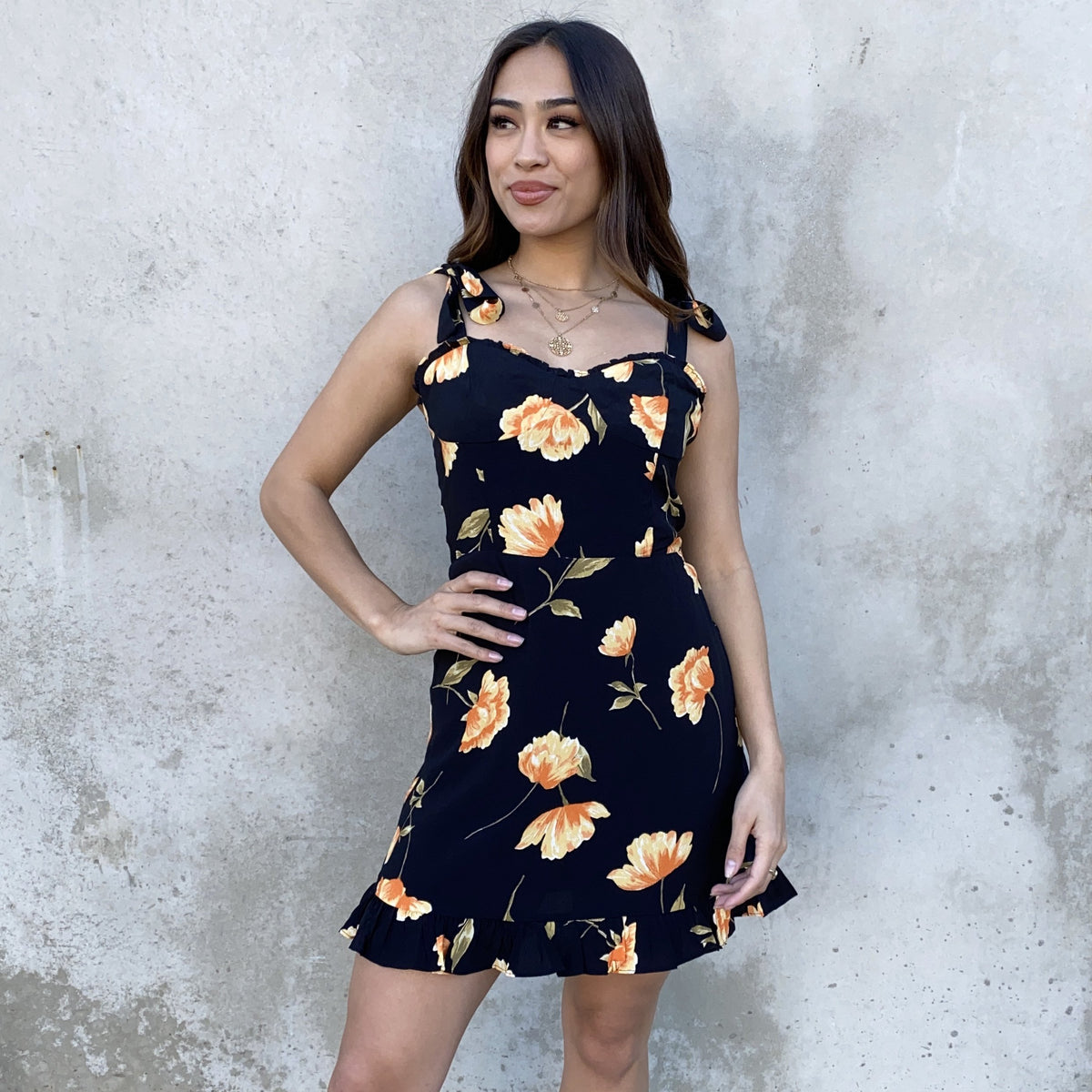 Set The Stage Floral Skater Dress - Dainty Hooligan