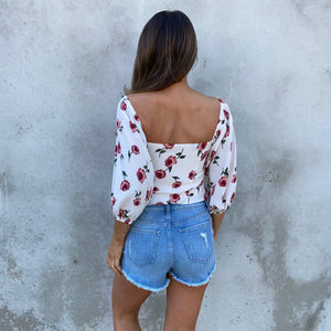 Turn of Events Floral Crop Top - Dainty Hooligan